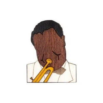 Brož Brož slavné osobnosti ze dřeva s praktickým zapínáním a možností výměny či vrácení do 30 dnů zdarma. - BR111