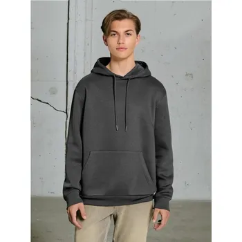 Pánská móda Sinsay - Základní hoodie - šedá - 2326O-95K - 2326O-95K-S