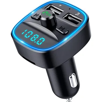 Automobilový FM Transmiter s LED, USB nabíječka a SD přehrávač