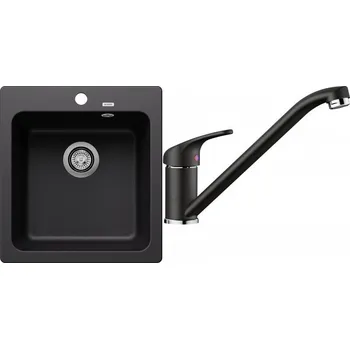 Granitový dřez Set RS Blanco Naya 45 + Blanco Daras (bílá + bílá)