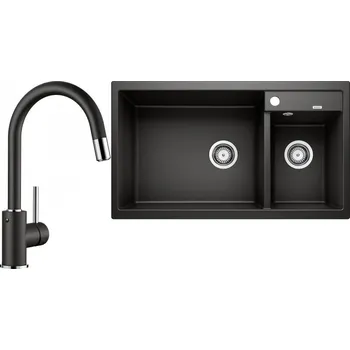 Granitový dřez Set RS Blanco Metra 9+ Blanco Mida-S (bílá + bílá)