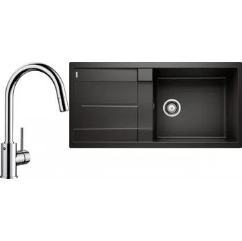 Granitový dřez Set RS Blanco Metra XL 6 S + Blanco Mida-S (bílá + chrom)