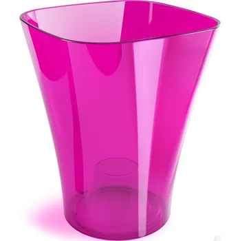 Květináč Květináč na orchideje 120 mm, růžový průhledný