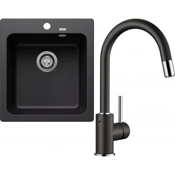 Granitový dřez Set RS Blanco Naya 45 + Blanco Mida-S (bílá + bílá)