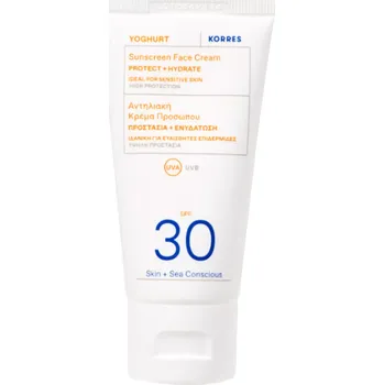Přípravek na opalování Korres - Yoghurt Sunscreen Face Cream-Gel SPF 30 - Gelový krém na obličej s SPF 50 ml