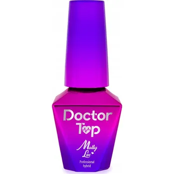 Přípravek na nehty Molly Lac Doctor Top No Wipe Hybridní Lak 10 ml