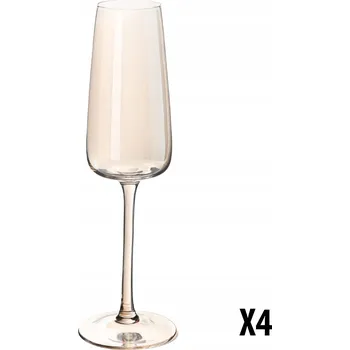 Sklenice Skleničky na šampaňské , skleničky bílé víno Westwing Ellery bezbarvé, žluté 230ml 4 ks