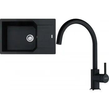 Granitový dřez Set RS Franke UBG 611-78 BB + Franke FC 6018 Lina (onyx + onyx)