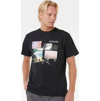 Tričko Rip Curl SEARCH EXCURSIONS TEE Black velikost M