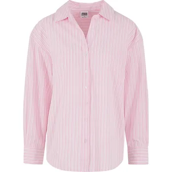 Dámská blůza URBAN CLASSICS TB7176 SOFT PINK/WHITE M