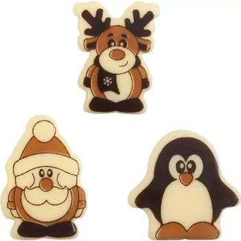 Jedlá dekorace na dort Leman Decoration – Vánoční figurky 12 ks