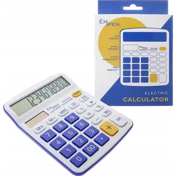 Kalkulačka Kancelářská KALKULAČKA EMPEN B01E.2945.0030 BÍLO-MODRÁ