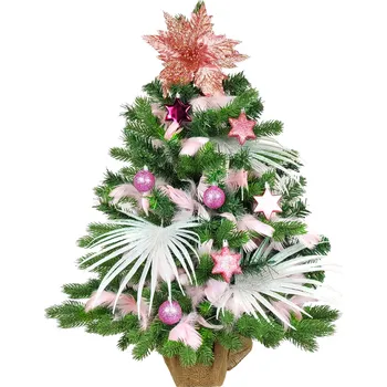 Vánoční stromek Laalu.cz Ozdobený stromeček POHÁDKOVÁ HVĚZDIČKA 60 cm s LED OSVĚTLENÍM