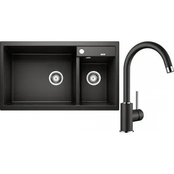 Granitový dřez Set RS Blanco Metra 9 + Blanco Mida (bílá + bílá)