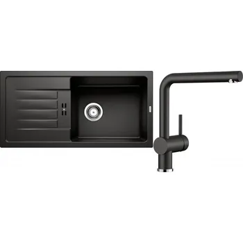 Granitový dřez Set RS Blanco Favum XL 6 S + Blanco Linus (bílá + bílá)