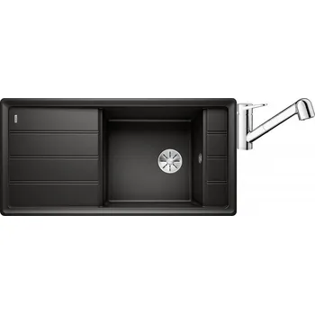 Granitový dřez Set RS Blanco Faron XL 6S+ Blanco Wega-S II (bílá + chrom)