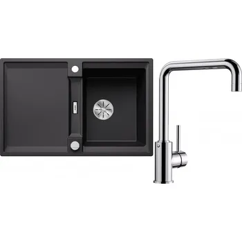 Granitový dřez Set RS Blanco Adira 45 S + Blanco Mili (bílá + chrom)