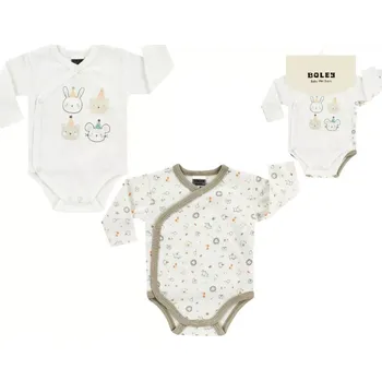 Kojenecký body Zavinovací body dlouhý rukáv set 2 kusy Multipack Unisex vel. 92