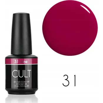 Lak na nehty CULT Colour Gel / Hybridní lak 15 ml UV/LED Vínová 31