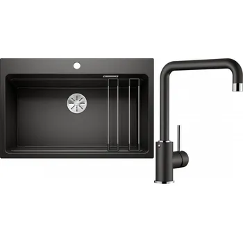 Granitový dřez Set RS Blanco Etagon 8+ Blanco Mili (bílá + bílá)