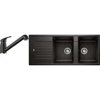 Granitový dřez Set RS Blanco Zia 8 S + Blanco Daras-S (bílá + bílá)