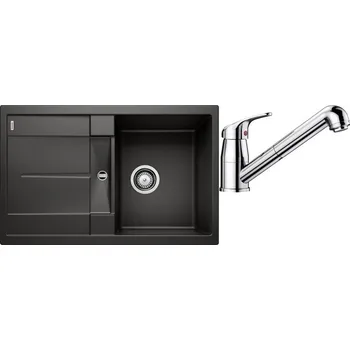 Granitový dřez Set RS Blanco Metra 45 S + Blanco Daras-S (bílá + chrom)