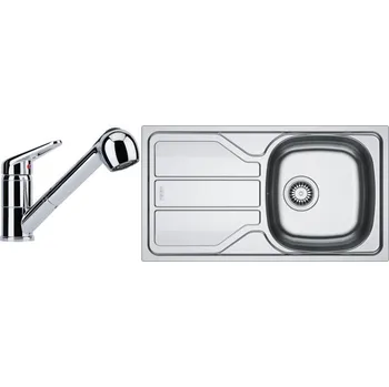 Kuchyňský dřez Set N97 Franke FLN 611-78/44 + Franke FC 9547 (nerez + chrom)