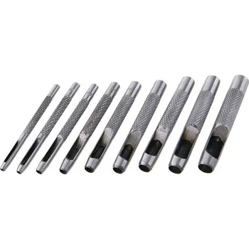 Sada nářadí Výsečníky / děrovače na kůži sada 9ks - 2,5-10mm BEAST
