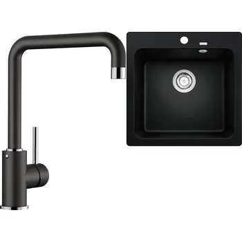 Granitový dřez Set RS Blanco Naya 5 + Blanco Mili (bílá + bílá)