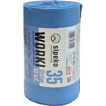 Pytle na odpadky Pytle na odpad 35l LDPE modré 50 ks/role PEVNÉ