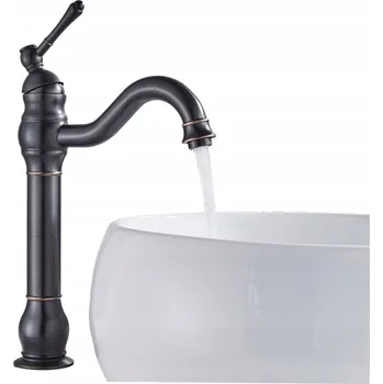 Vodovodní baterie Stojánková umyvadlová baterie Ari Retro černá