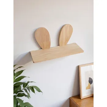 police Sinsay - Dřevěná nástěnná polička s králičíma ušima - béžová - 318GD-08X - 318GD-08X-ONE