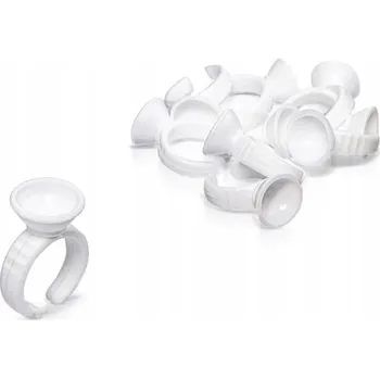 Lepidlo na řasy Kroužky na lepidlo na řasy Cosmetico bílé 100 ks