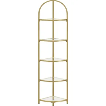 regál Rohový skleněný policový regál - LGT810A01