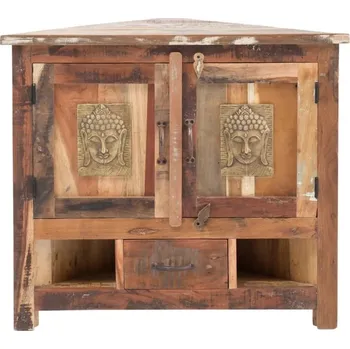 Koupelnový nábytek Rohová skříňka pod umyvadlo Merkur z recyklovaného dřeva