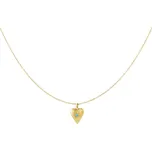 Náhrdelník HEART Birthstone - Prosinec Gold