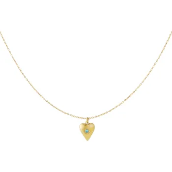 Náhrdelník Náhrdelník HEART Birthstone - Prosinec Gold