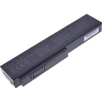 Baterie k notebooku Baterie T6 Power pro Asus N61Jv, Li-Ion, 11,1 V, 5200 mAh (58 Wh), černá
