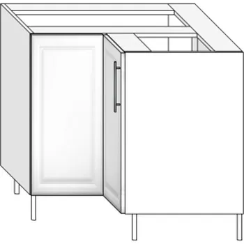 Kuchyňská skříňka Spodní rohová skříňka SR90x90/2D/L BRAVO 8 Dekor: Modřín latte