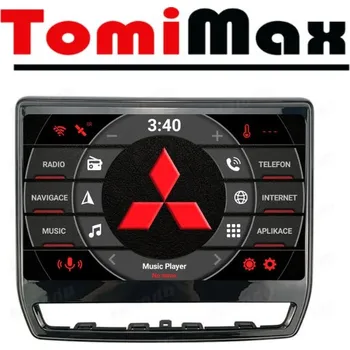 Autorádio TomiMax Mitsubishi ASX Android 14 autorádio s WIFI, GPS, USB, BT HW výbava: 4 Core 2GB+32GB LOW, Velikost obrazovky: Dotyková obrazovka: 10,1"