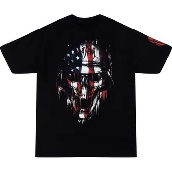 Pánské tričko TRIKO METAL MULISHA PATRIOT S/S - černá - 3XL + při osobním odběru 626 Kč
