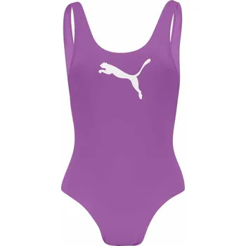 Dámské plavky Dámské jednodílné plavky Puma SWIM SWIMSUIT (1-PACK) W fialové 907685-20 - L | UK 4,5 | US 5,5