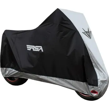 RSA Moto plachta na motocykl černo-stříbrná vel. S S