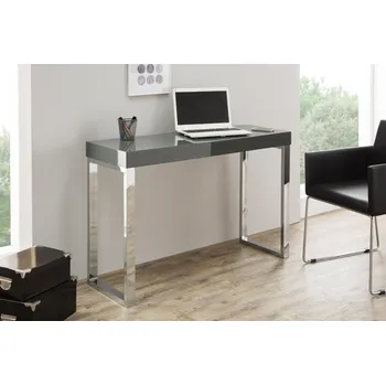 Psací stůl Designový počítačový stůl 120x40 cm, světle šedý Desk