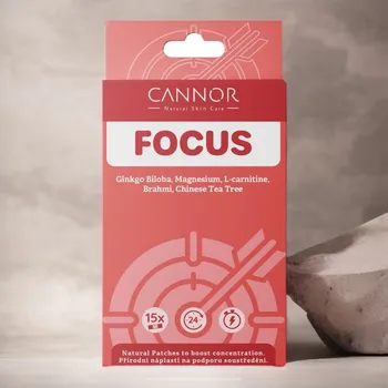 Koncentrace - přírodní náplasti na podporu soustředění (15 ks)