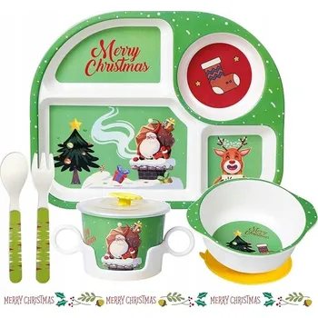 dětská jídelní sada GREENTAINER Sada Nádobí pro Děti Plastová 6 Dílů