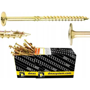 Vrut TESAŘSKÉ VRUTY TALÍŘOVÉ DO DŘEVA TORX DOMAX CT 8x70 - 10 KUSŮ