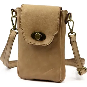 Kožená kabelka VS 045 - taupe