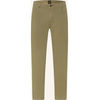 Pánská móda Boss Pánské Chino Kalhoty Pleated Relaxed Tapered Fit,...