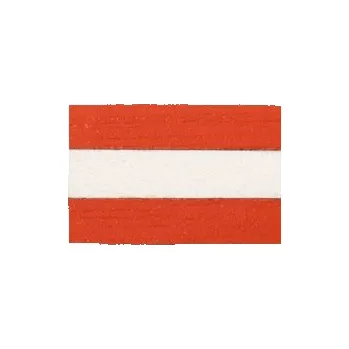 Brož Dřevěná vlajka Rakousko s praktickým zapínáním a možností výměny či vrácení do 30 dnů zdarma. - BR242